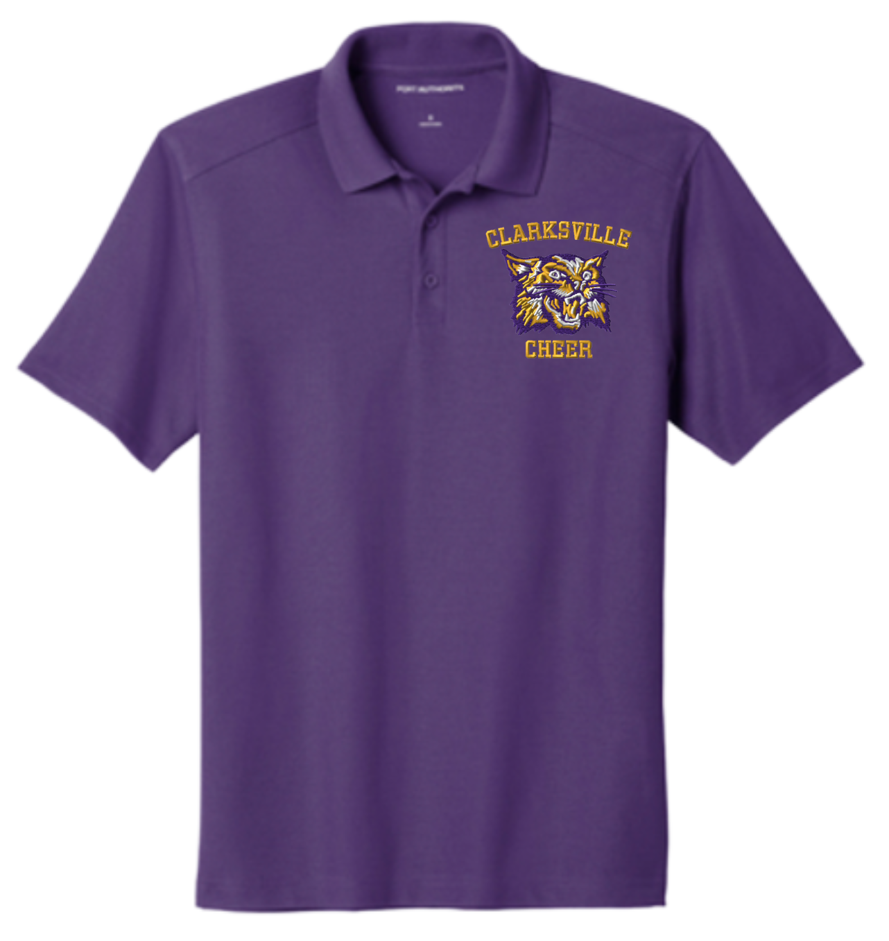 Purple Clarksville Cheer Polo