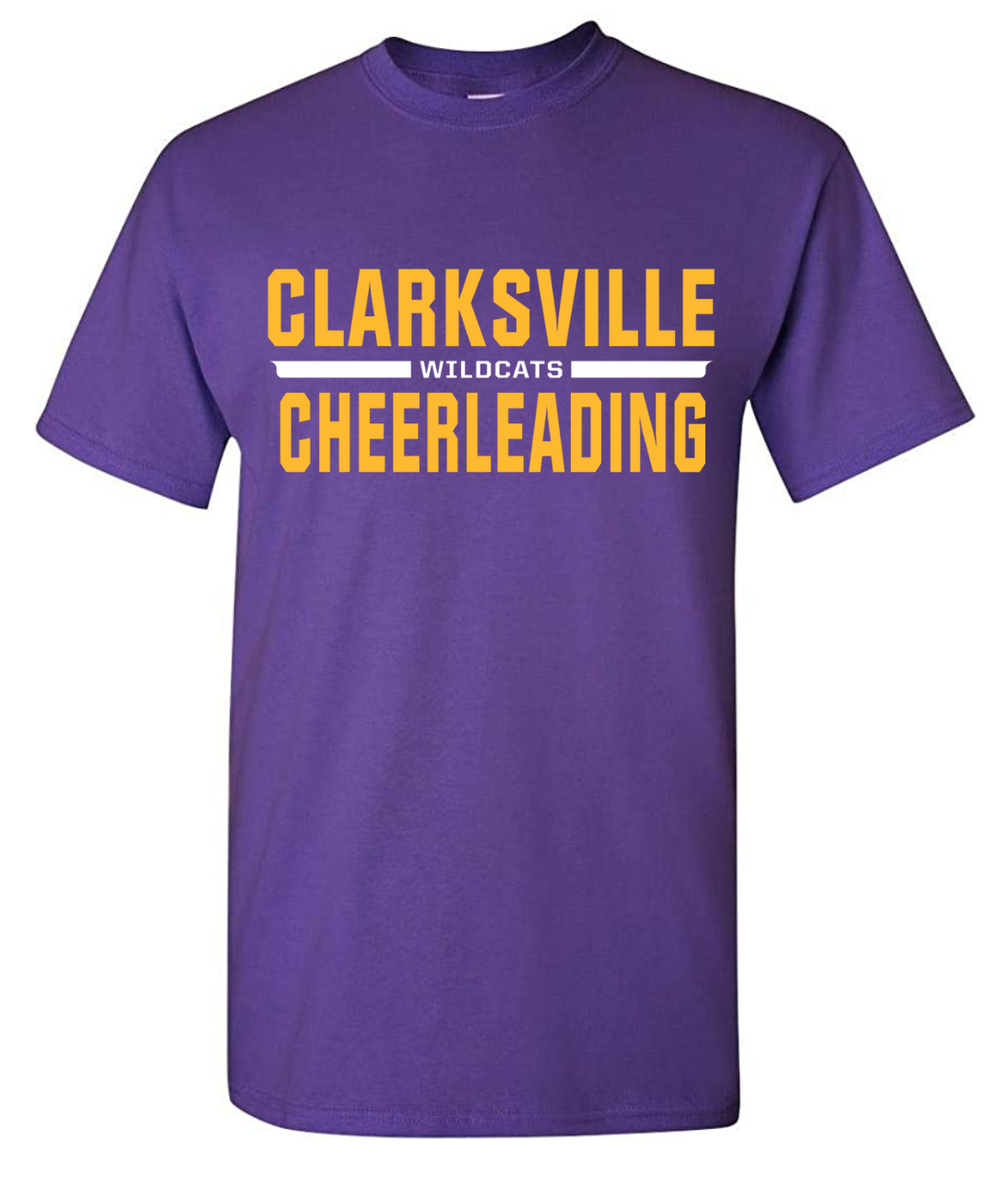 Purple Clarksville Cheerleading T-Shirt