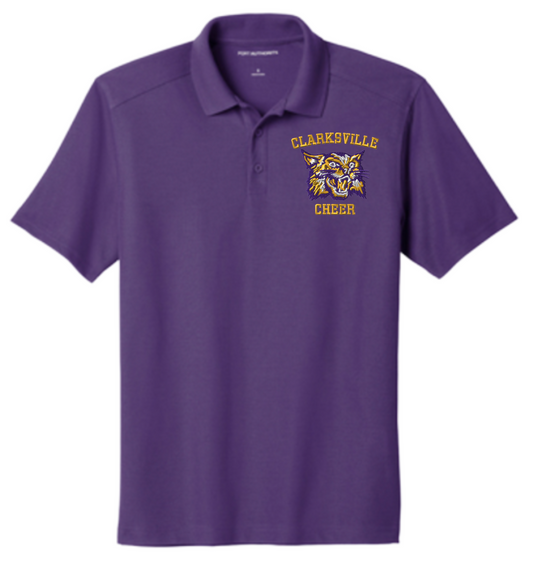 Purple Clarksville Cheer Polo