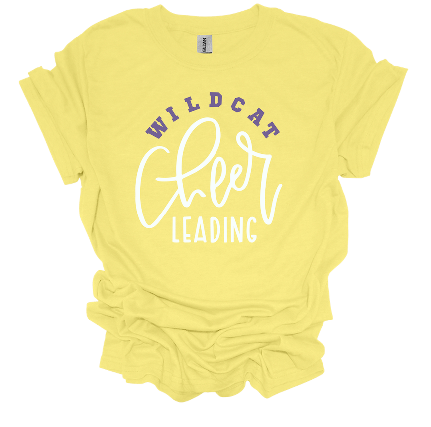Wildcat Cheer Yellow Tee