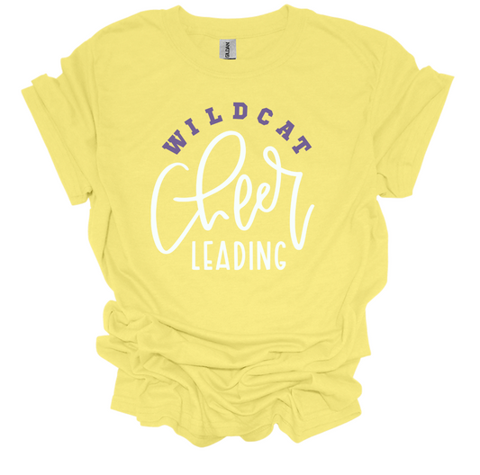 Wildcat Cheer Yellow Tee