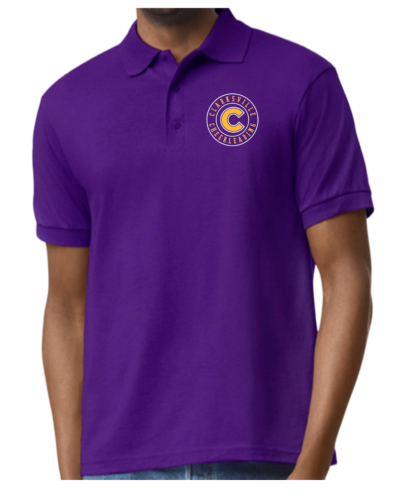 Clarksville Cheerleading Purple Polo